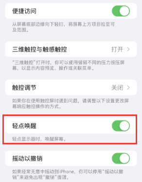 沙洋苹果授权维修站分享iPhone轻点无法唤醒怎么办 