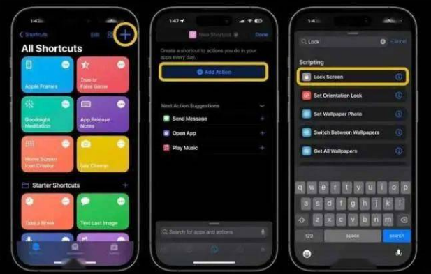 沙洋苹果14锁屏维修店分享iPhone14升级iOS16.4后如何创建锁屏快捷方式 