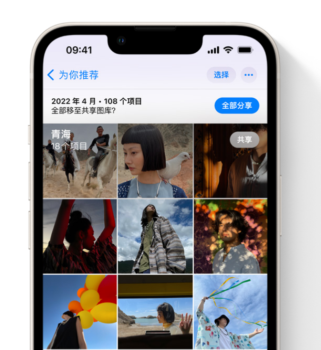 沙洋苹果维修网点分享在 iPhone 上使用共享图库 