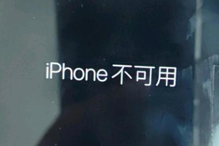 沙洋苹果服务网点分享锁屏界面显示“iPhone 不可用”如何解决 