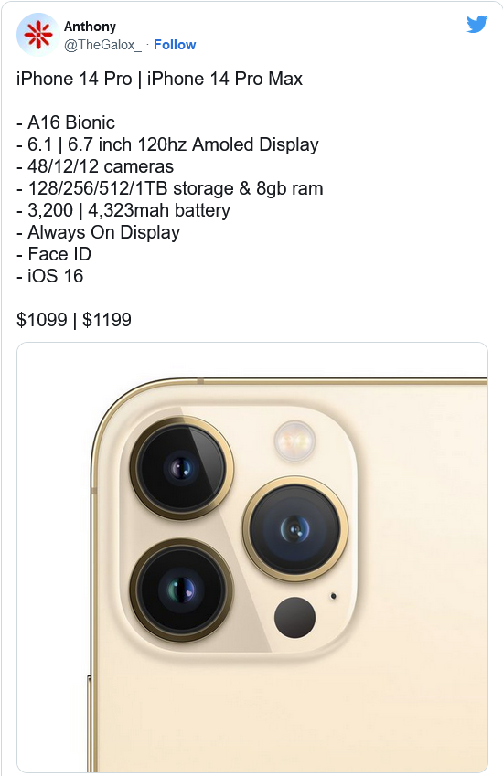沙洋苹果14维修分享iPhone 14全系涨价 