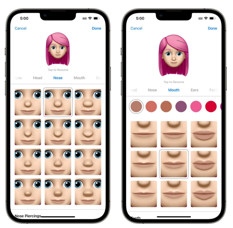 沙洋苹果手机维修分享​iOS 16中的拟我表情有了哪些变化和升级 